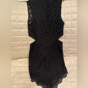 Black mesh dress